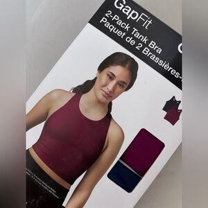 GAP Women's Burgundy and Navy Tank Bra Duo (2pk)